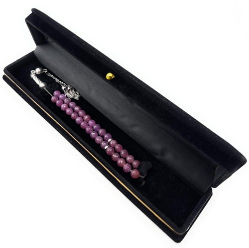 سبحة حجر الياقوت الأحمر