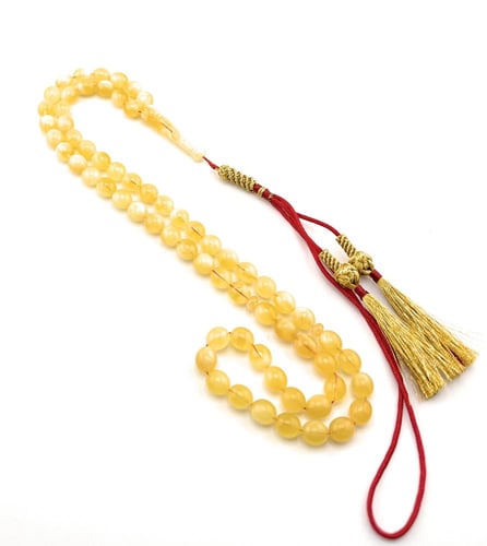 سبحة فاخرة من حجر الكهرمان الكالينقرادي الطبيعي 10...