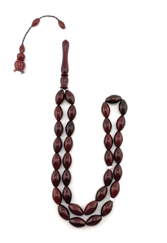 سبحة خشب جوز الكوك الاحمر