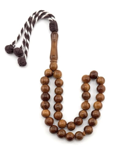 مسبحة خشب جوز الكوك الطبيعي