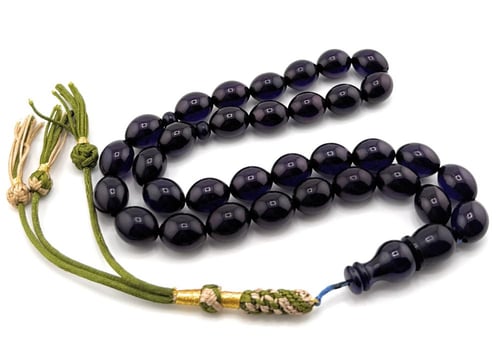 مسبحة الفاتوران الزعفراني (أسود غامق يميل إلى البن...