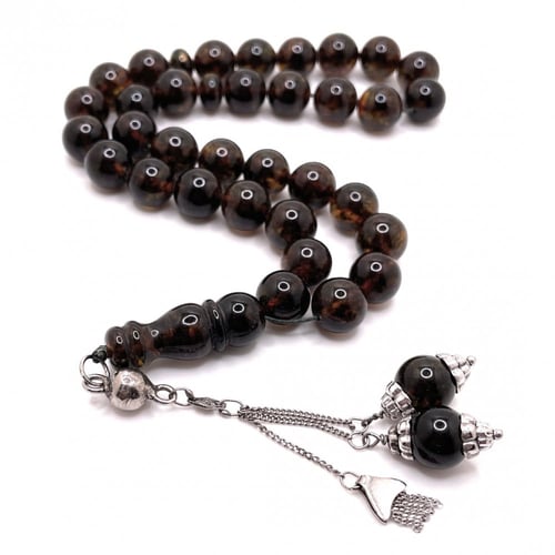 سبحة كهرمان بولوني مشجر