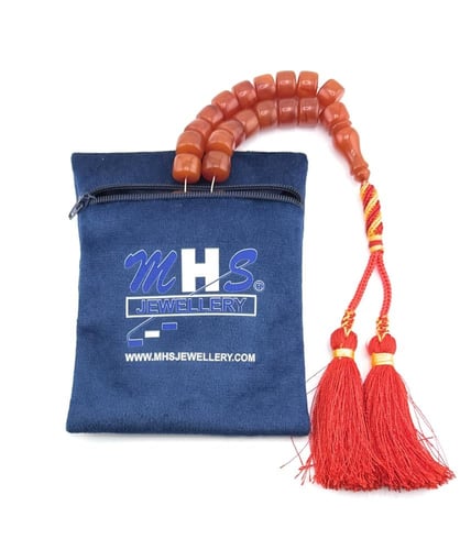 سبحة مسك الغزال (برتقالي دافئ مائل إلى الأحمر)