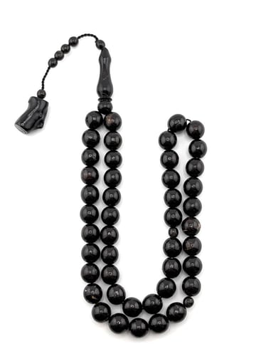 سبحة اليسر ( المرجان الأسود) طبيعي 100% مع قطعة خا...