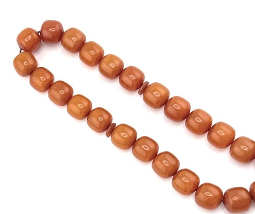 سبحة مسك الغزال ( لون برتقالي )