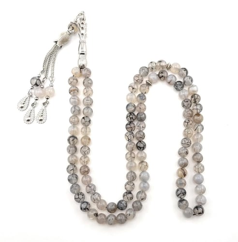 مسبحة حجر العقيق المشجر