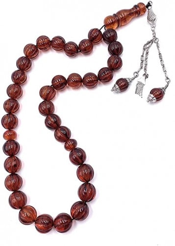 سبحة الكهرمان الليتواني الطبيعي