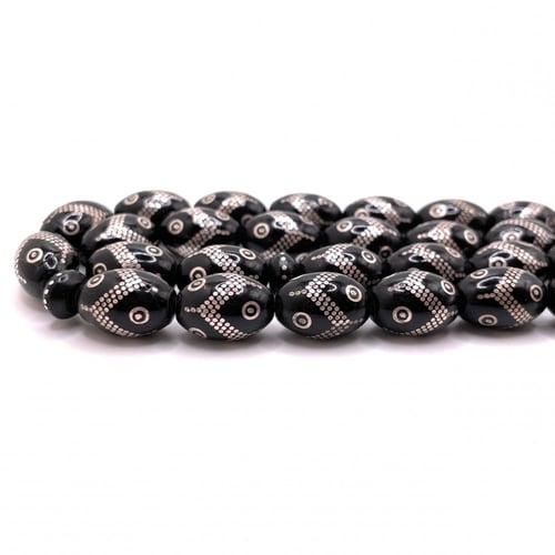 سبحة يسر مطعّم بالفضة