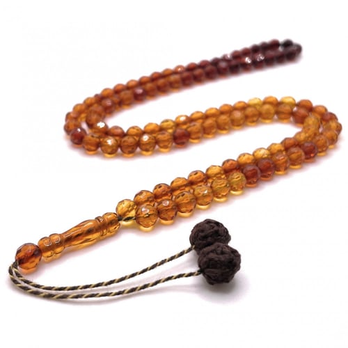 سبحة كهرمان كريستالي