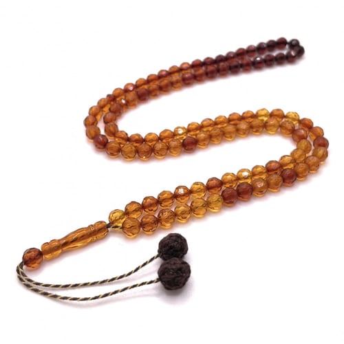 سبحة كهرمان كريستالي