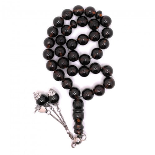 سبحة كهرمان بولوني مشجر