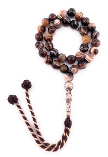 سبحة العقيق البني السليماني(Brown Agates Rosary)