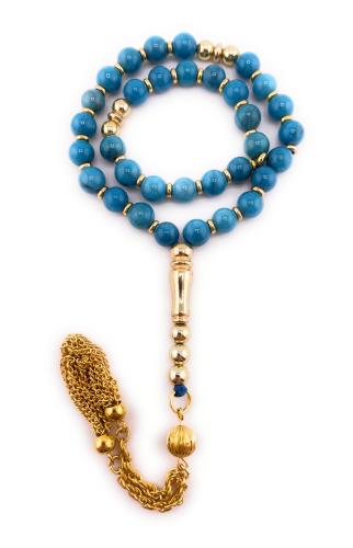 سبحة حجر الفيروز (Turquoise)