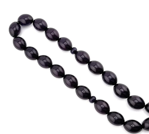 مسبحة الفاتوران الزعفراني (أسود غامق مائل إلى البن...