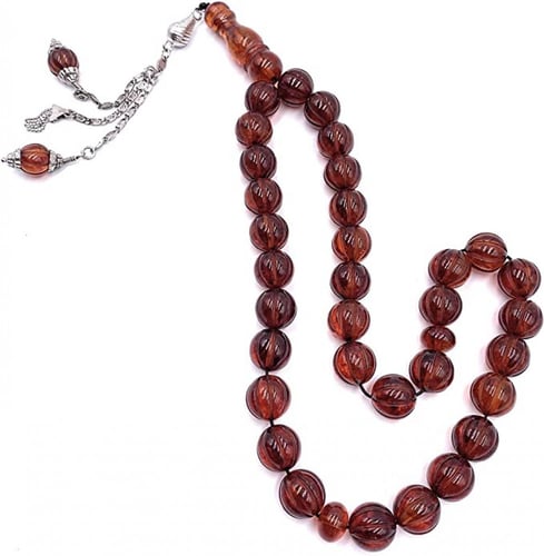 سبحة الكهرمان الليتواني الطبيعي