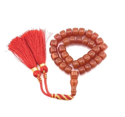 سبحة مسك الغزال (برتقالي دافئ مائل إلى الأحمر)