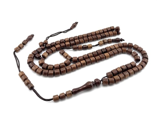 سبحة خشب جوز الكوك الطبيعي