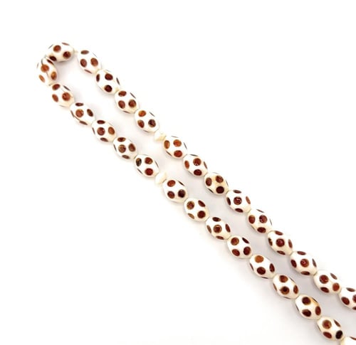 مسبحة العاج الأصلي المطعم بالكهرمان