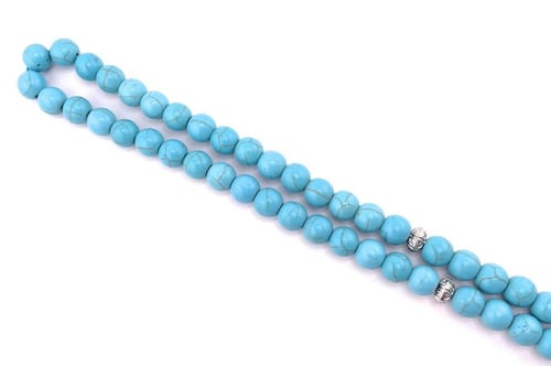 سبحة حجر الفيروز (Turquoise)