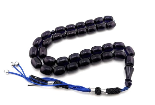 مسبحة الفاتوران الزعفراني (اللون أسود يميل إلى الت...