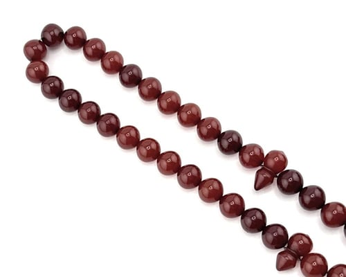 سبحة مسك الغزال (أحمر غامق مائل إلى البني)