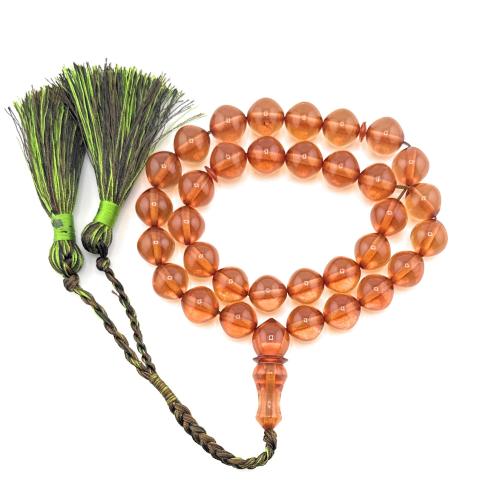 مسبحة بكلايت الفاتوران زعفراني ( لون برتقالي )