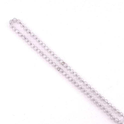 سبحة حجر الزركون الشفاف