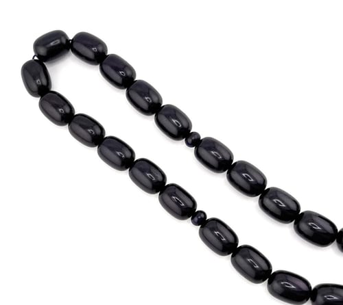 مسبحة الفاتوران الزعفراني (أسود مايل للبنفسجي )