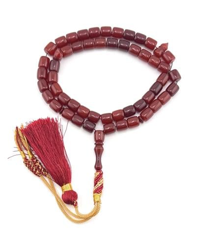 سبحة مسك الغزال (أحمر غامق)