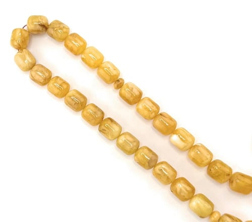 مسبحة الكهرمان الكالنقرادي ضغط بيور مع طربزونة فضة...