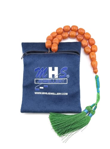 سبحة مسك الغزال (اللون برتقالي دافئ)