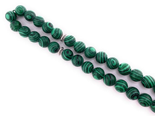 سبحة حجر الملاكايت ‏(Malachite)
