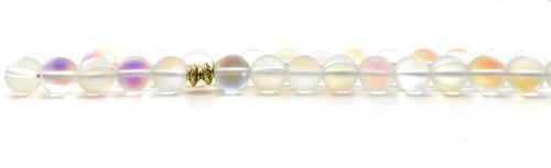 مسبحة حجر العقيق الابيض