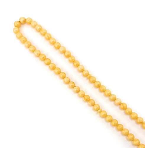 سبحة تراب الكهرمان الاصفر