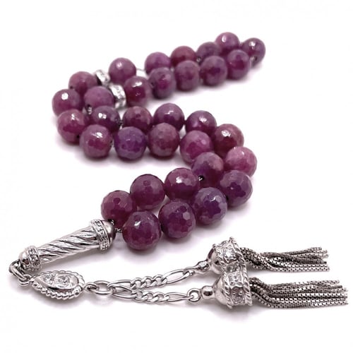 سبحة ياقوت وردي