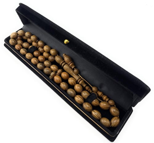 سبحة خشب البيلسان الطبيعي ذو رائحة خام نادر