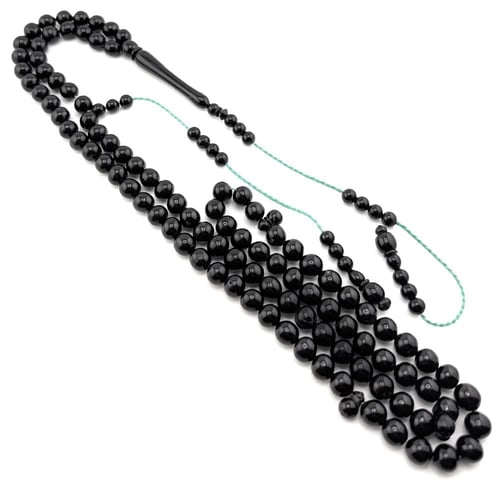 مسبحة المرجان الأسود الطبيعي 100% من البحر الأحمر