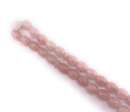 سبحة حجر الكوارتز الوردي (Rose Quartz)