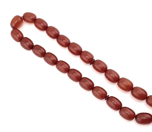 سبحة مسك الغزال (أحمر فاتح مائل إلى البرتقالي)