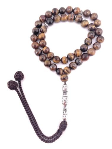 سبحة حجر عين النمر (Tiger’s Eye)