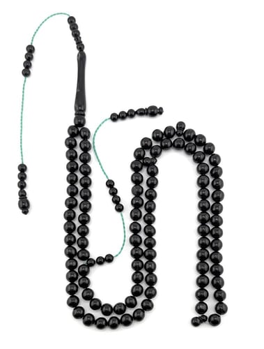 مسبحة المرجان الأسود الطبيعي 100% من البحر الأحمر