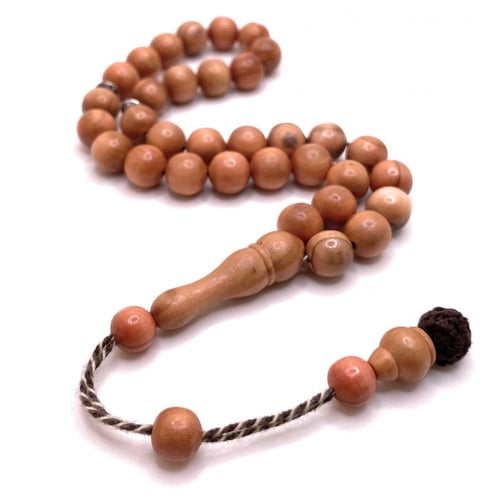 سبحة خشب الزيتون تمليكة