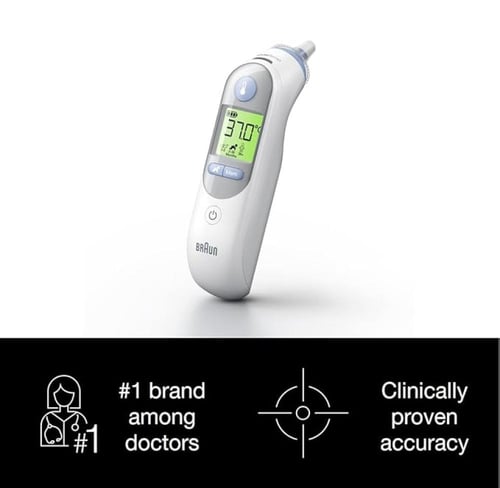 مقياس درجة الحرارة ثيرموسكان من خلال الاذن 7، مع ت...