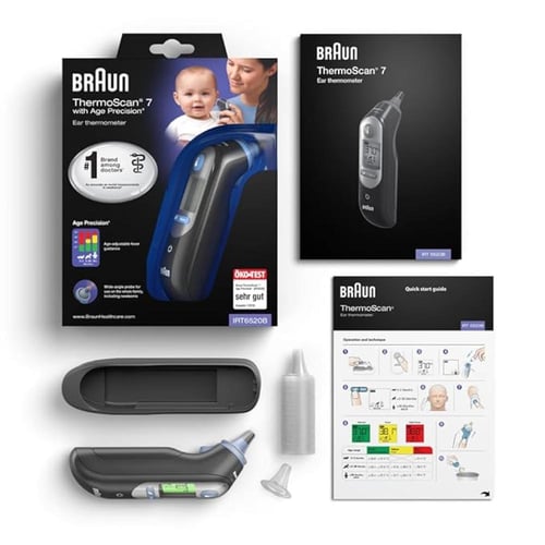 مقياس درجة الحرارة ثيرموسكان من خلال الاذن 7، مع ت...