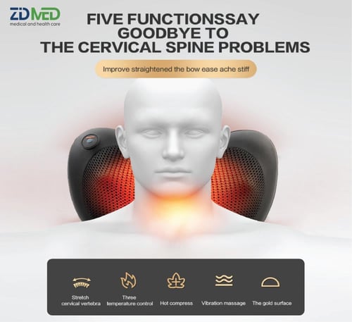 وسادة مساج مع تسخين للاسترخاء العميق