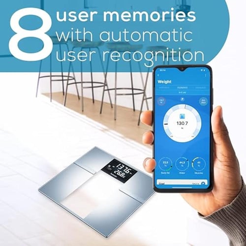 بيورير ميزان ذكي BF720 لوزن الجسم ودهون الجسم وماء...