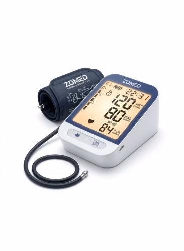 ZIDMED Upper Arm Digital Blood Pressure Monitor – Large LCD Display & High-Precision Sensor