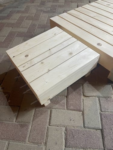 طاولات خشب ارضية طبلية حسب المقاس