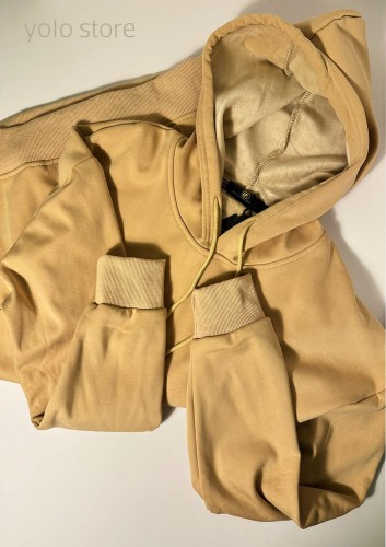 بلوفر شتوي مبطن من الداخل - بيج