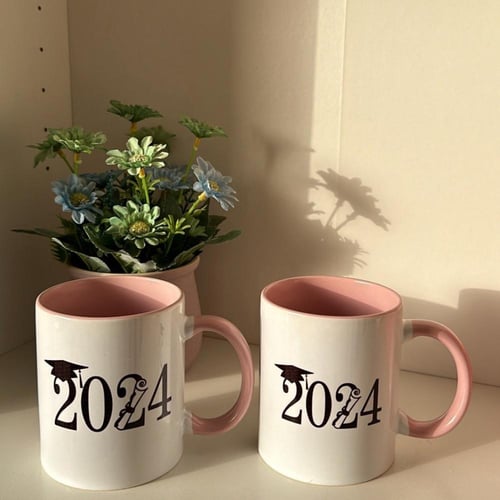 كوب تخرج مع الطباعة على الجهتين واضافة اي صورة